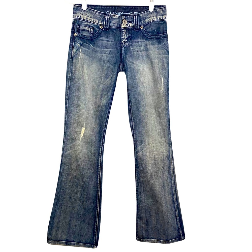Guess Daredevil Flare Leg Stretch Jeans GUC Size 26